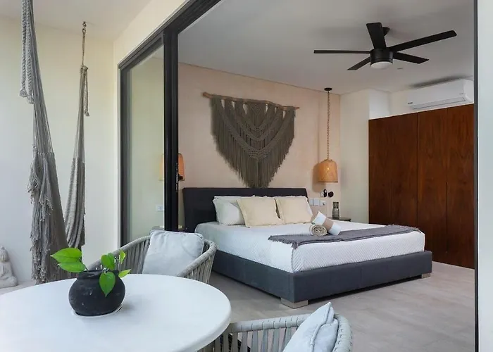Panoramic 1-br Studio,garden, 360º Pool & Gym Tulum